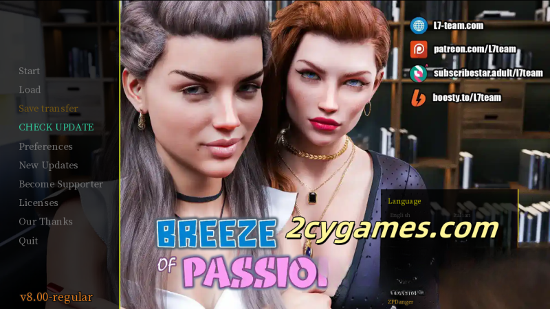 [PC+安卓][欧美SLG/汉化/动态]激情之风 [v8.0.0 Regular] Breeze of Passion[3.95G]-2cygames