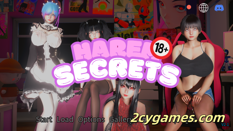 [PC+安卓] [亚洲SLG/汉化/动态]后宫秘密 [v2.1] Harem Secrets [1.52G]-2cygames