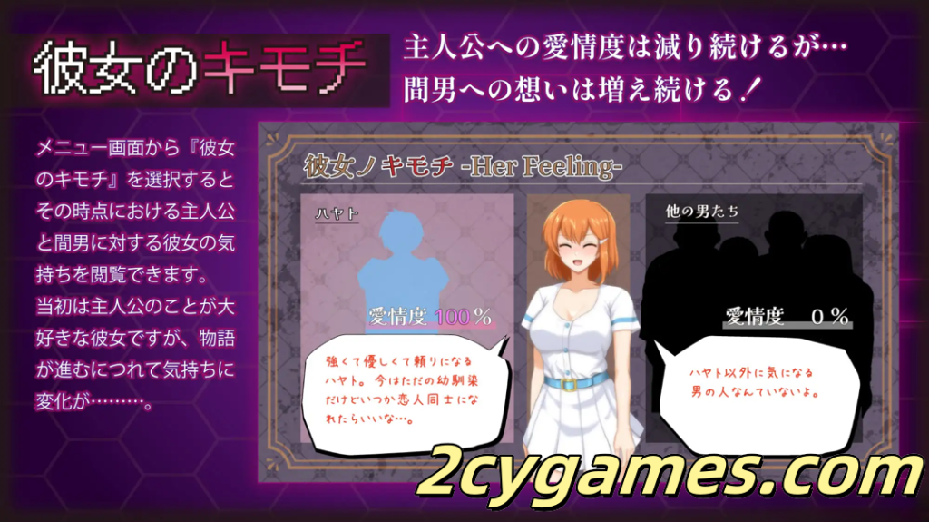 图片[3]-[PC][日系RPG/官中/NTR]染色的纯白 染上白色的她 マ男ニ染マル純白ノ彼女 Ver1.1 官方中文步兵版[1.27G]-2cygames